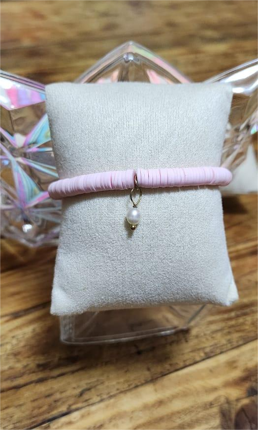 Bracelet Nalaya en perles HEISHI couleur Pastel