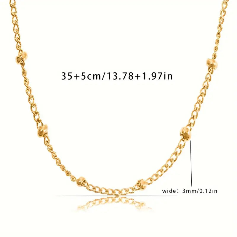 Collier en acier inoxydable à chaîne minimaliste