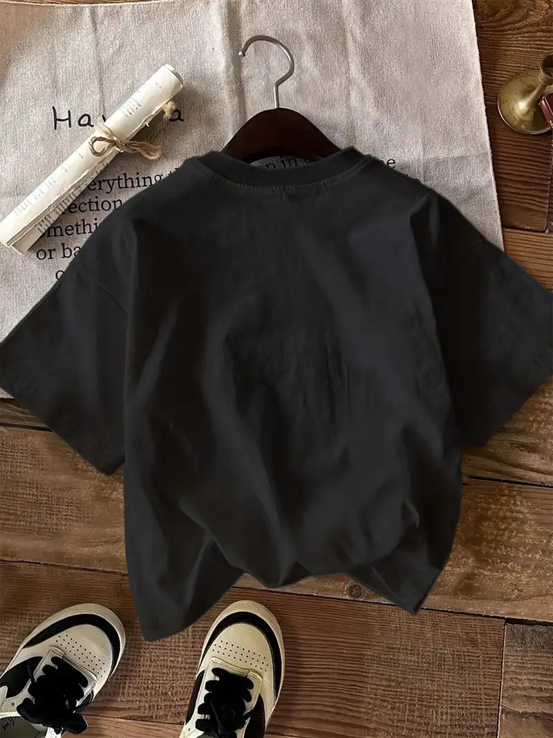 T-shirt Graphique Imprimé Soleil Lune