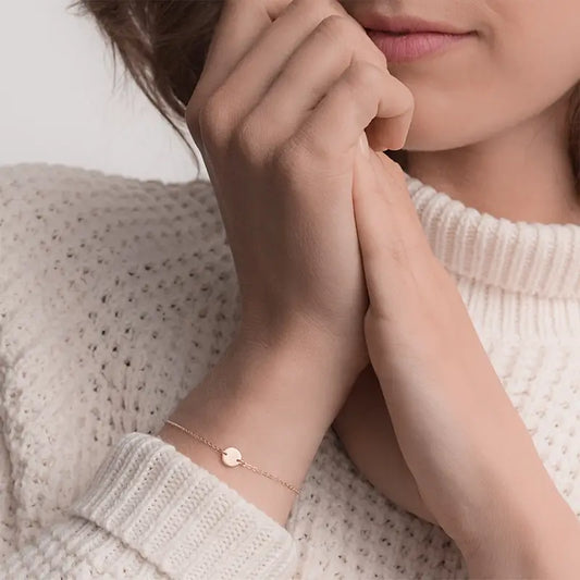 Bijou Pendentif Rond Minimaliste