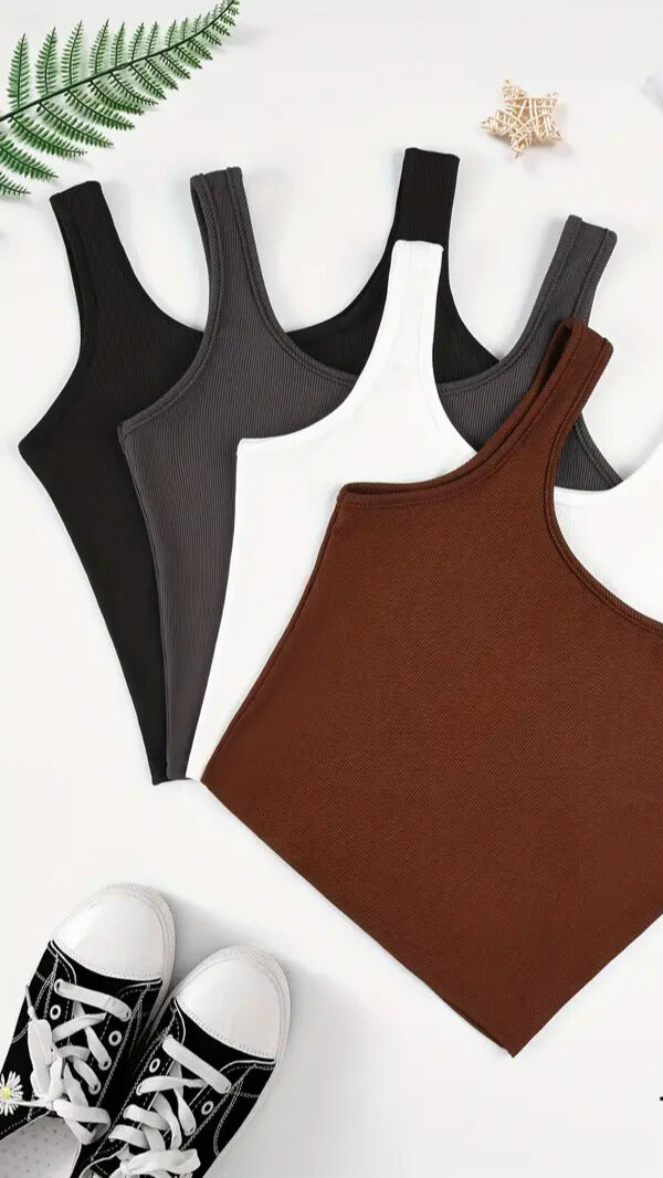 Débardeurs pour Femmes en Couleurs Unies