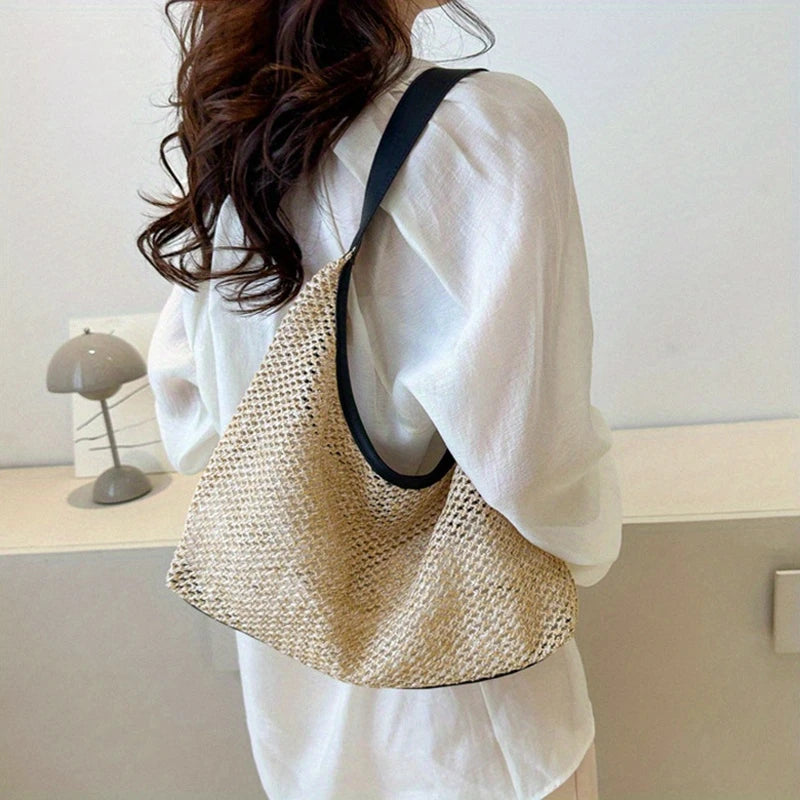 Sac Fourre-Tout en Raphia -Taille Moyenne