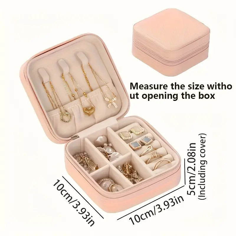 Boîte à bijoux classique en cuir- Taille petite