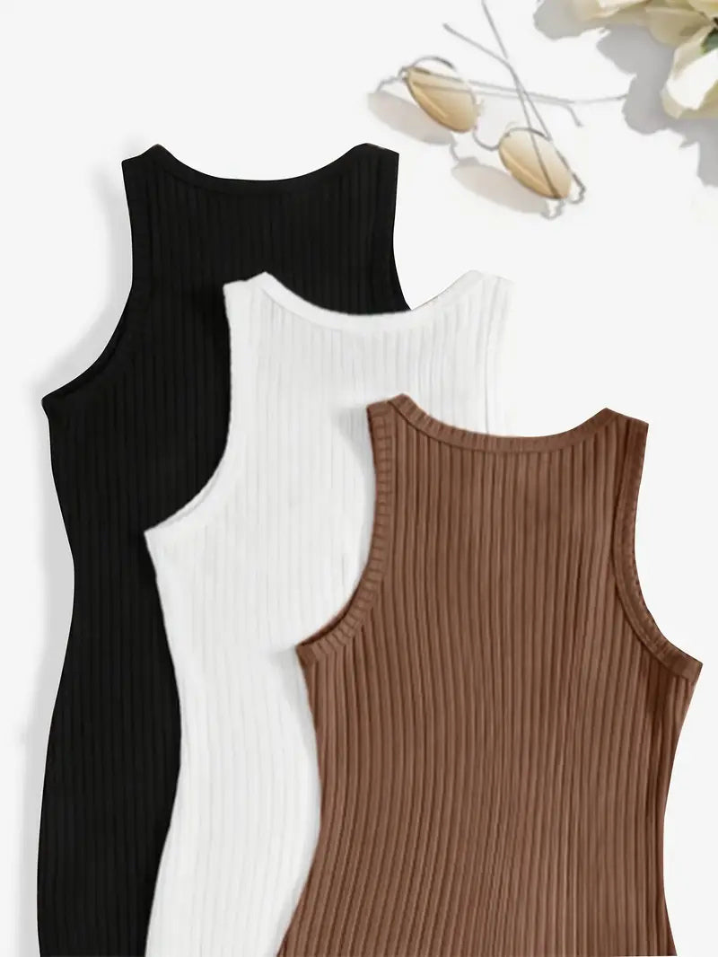 Robe Mini Moulante Côtelée