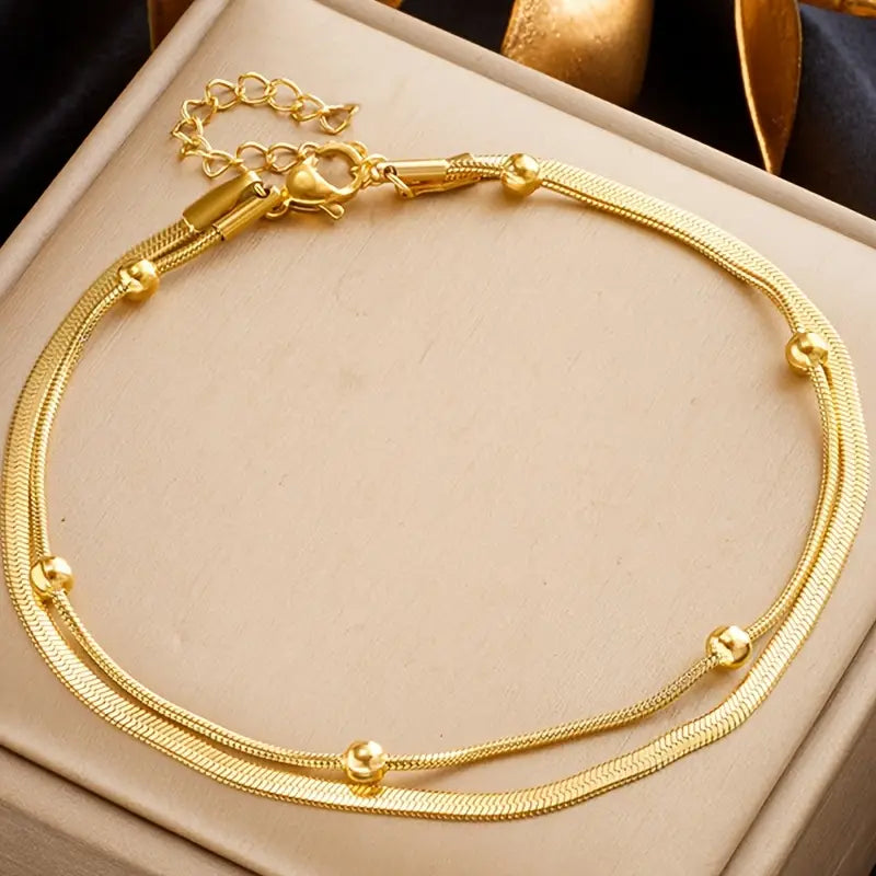 Chevillère double, Acier Inoxydable 304